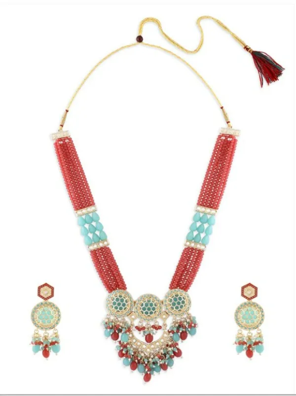 Alloy_Choker_Set_Gold_Plated_For_Women