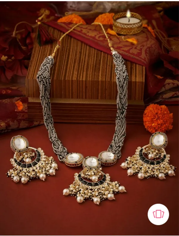 Alloy_Choker_Set_Gold_Plated_For_Women