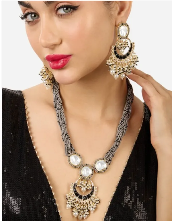 Alloy_Choker_Set_Gold_Plated_For_Women