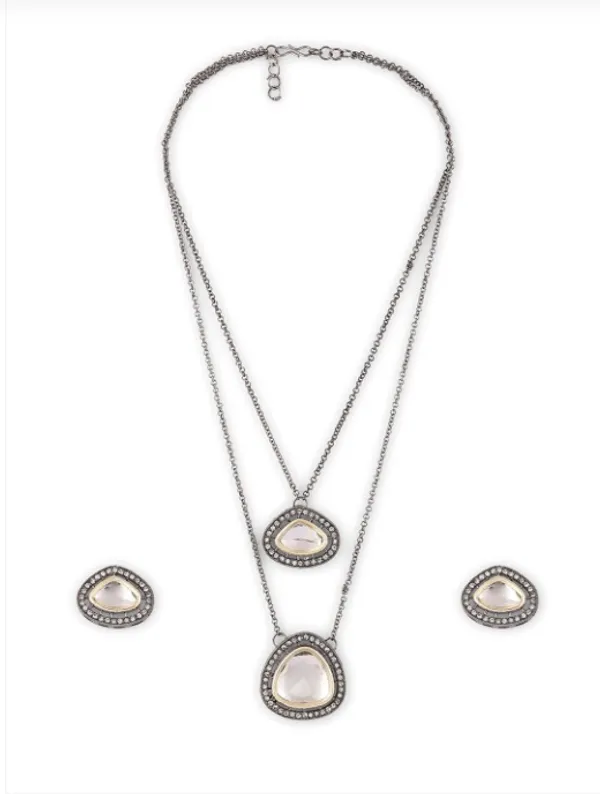 Alloy_Chain_Pendant_Set_Silver_Plated_For_Women