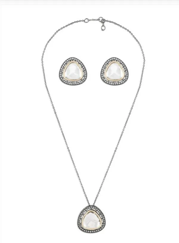 Alloy_Chain_Pendant_Set_Silver_Plated_For_Women
