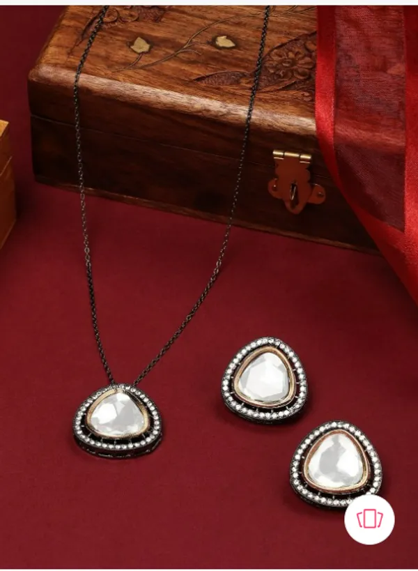 Alloy_Chain_Pendant_Set_Silver_Plated_For_Women