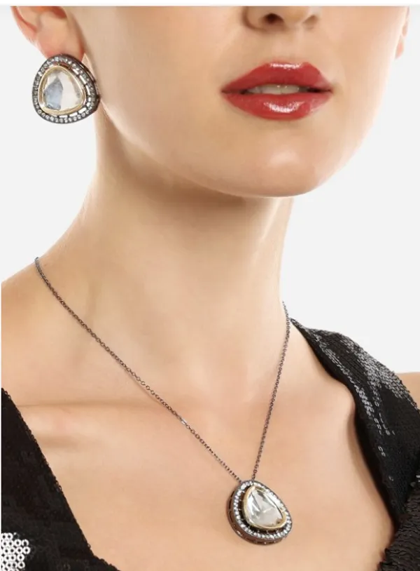 Alloy_Chain_Pendant_Set_Silver_Plated_For_Women
