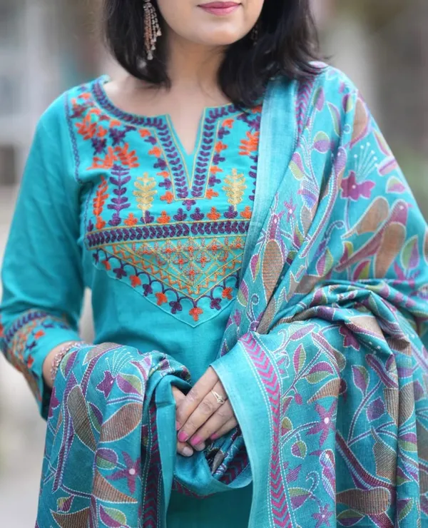 Cotton_Slub_Kurta_Pant_With_Dupatta_Set