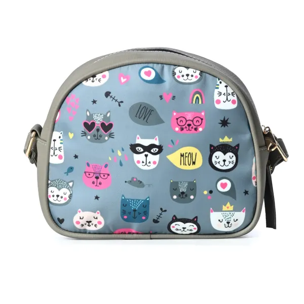 Sky_Blue_Cat_Print_Cross_Body_Bag_With_Zipper_Compartments