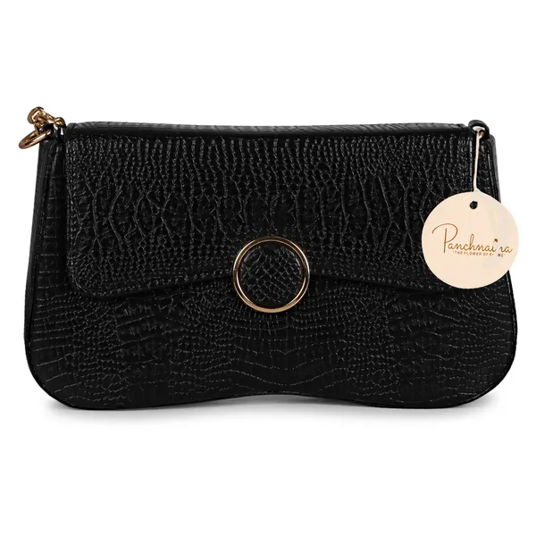 Black_Shoulder_Sling_Bag_With_Golden_Chain_Strap