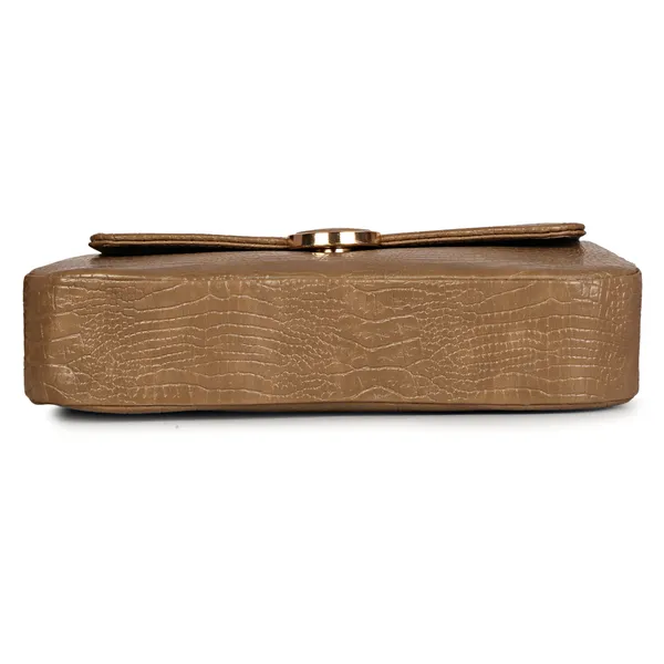 Camel_Brown_Shoulder_Sling_Bag_With_Golden_Chain_Strap