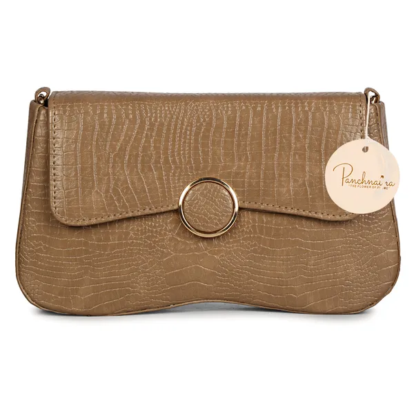 Camel_Brown_Shoulder_Sling_Bag_With_Golden_Chain_Strap