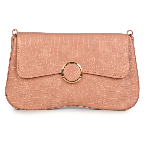 Peach_Shoulder_Sling_Bag_With_Golden_Chain_Strap