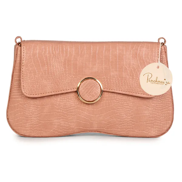 Peach_Shoulder_Sling_Bag_With_Golden_Chain_Strap