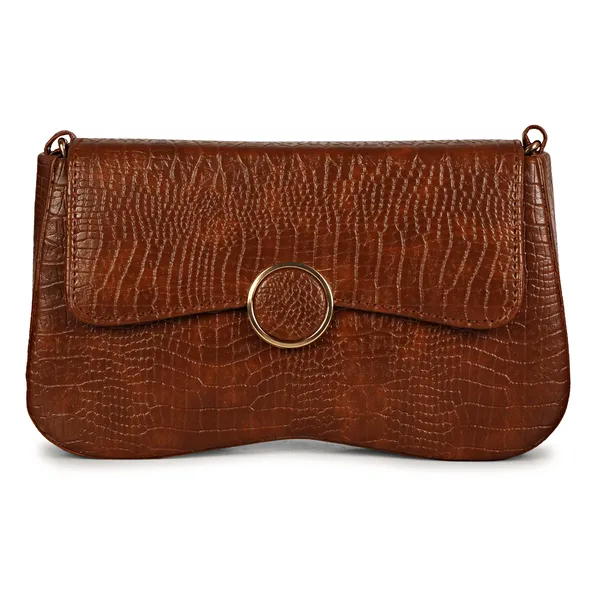 Rosewood_Brown_Shoulder_Sling_Bag_With_Golden_Chain_Strap
