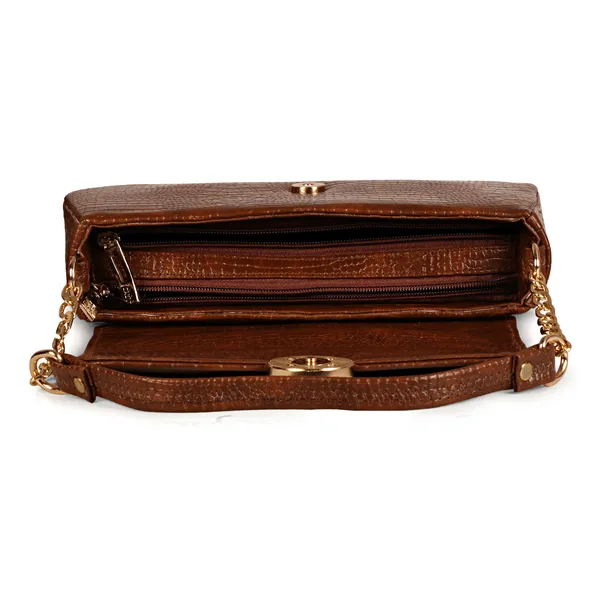 Rosewood_Brown_Shoulder_Sling_Bag_With_Golden_Chain_Strap