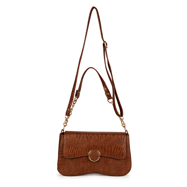 Rosewood_Brown_Shoulder_Sling_Bag_With_Golden_Chain_Strap