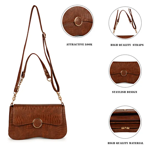 Rosewood_Brown_Shoulder_Sling_Bag_With_Golden_Chain_Strap