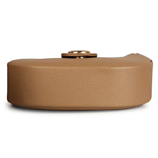 Camel_Brown_Half_Moon_Shape_Solid_Sling_Bag_With_Golden_Chain_Strap