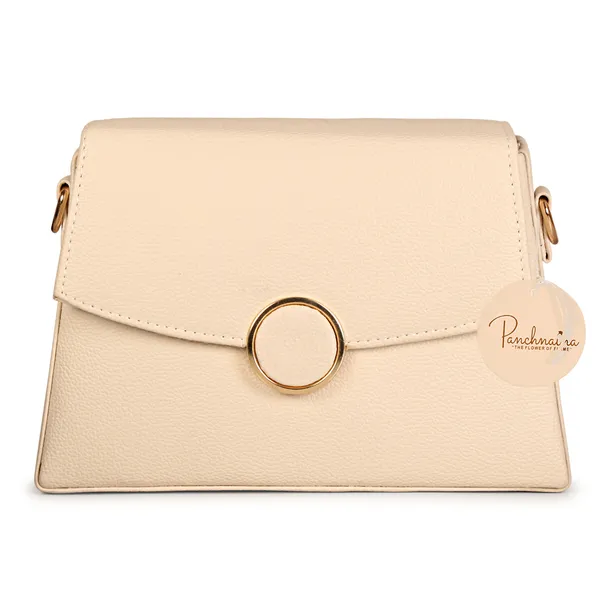 Beige_Stylish_Non-Toxic_Soft_&_Lightweight_Solid_Sling_Bag
