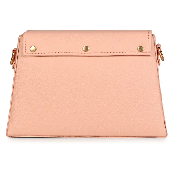 Peach_Stylish_Non-Toxic_Soft_&_Lightweight_Solid_Sling_Bag