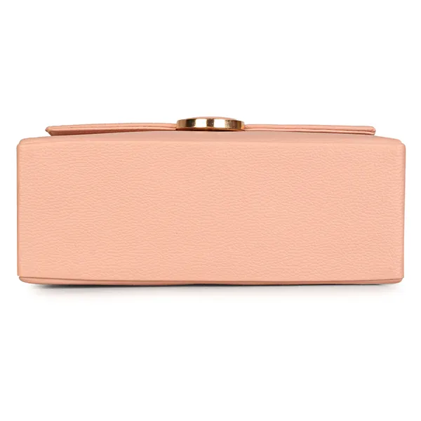 Peach_Stylish_Non-Toxic_Soft_&_Lightweight_Solid_Sling_Bag