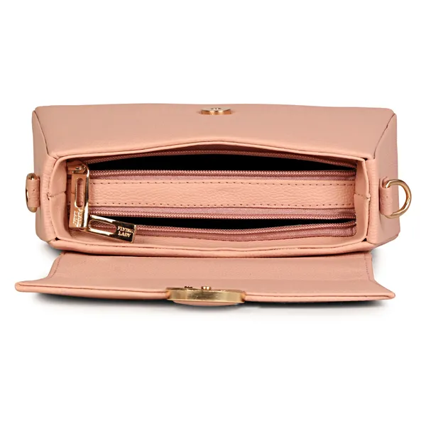 Peach_Stylish_Non-Toxic_Soft_&_Lightweight_Solid_Sling_Bag