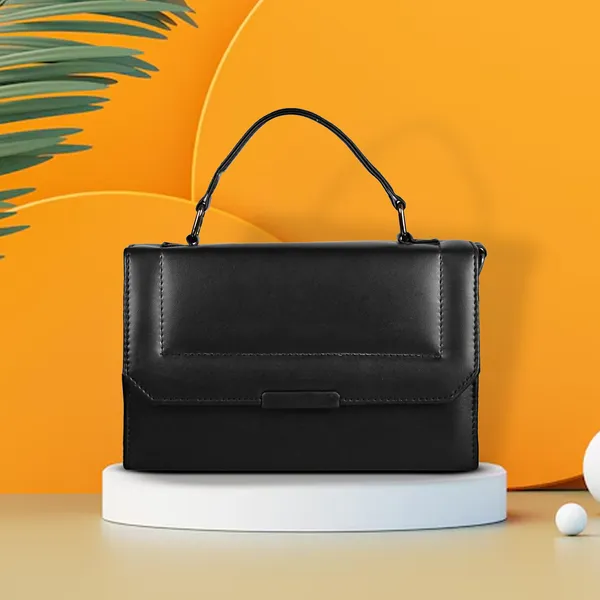 Black_Stylish_Solid_Finish_Top_Handle_Sachet_Sling_Bag