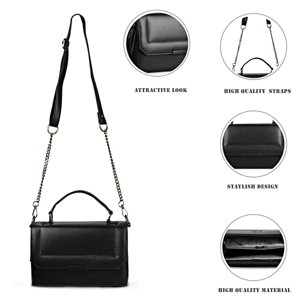 Black_Stylish_Solid_Finish_Top_Handle_Sachet_Sling_Bag