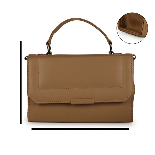 Camel_Brown_Stylish_Solid_Finish_Top_Handle_Sachet_Sling_Bag
