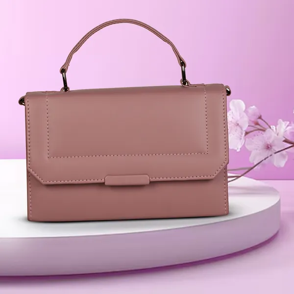 Mauve_Stylish_Solid_Finish_Top_Handle_Sachet_Sling_Bag