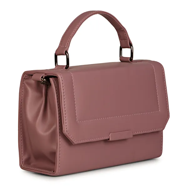 Mauve_Stylish_Solid_Finish_Top_Handle_Sachet_Sling_Bag