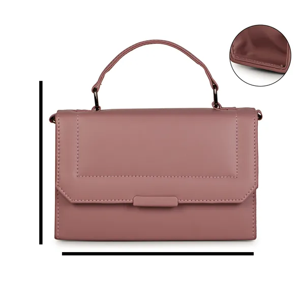 Mauve_Stylish_Solid_Finish_Top_Handle_Sachet_Sling_Bag