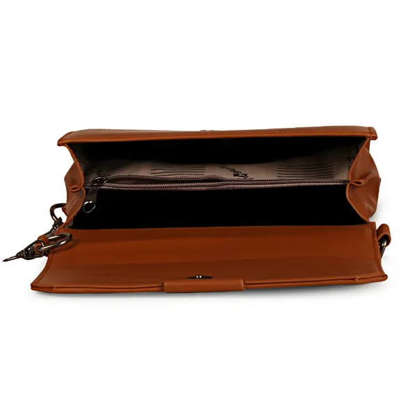 Rosewood_Brown_Stylish_Solid_Finish_Top_Handle_Sachet_Sling_Bag
