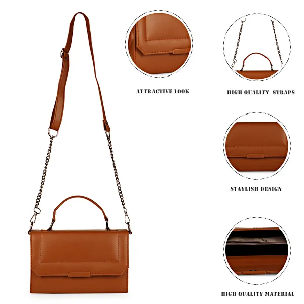 Rosewood_Brown_Stylish_Solid_Finish_Top_Handle_Sachet_Sling_Bag