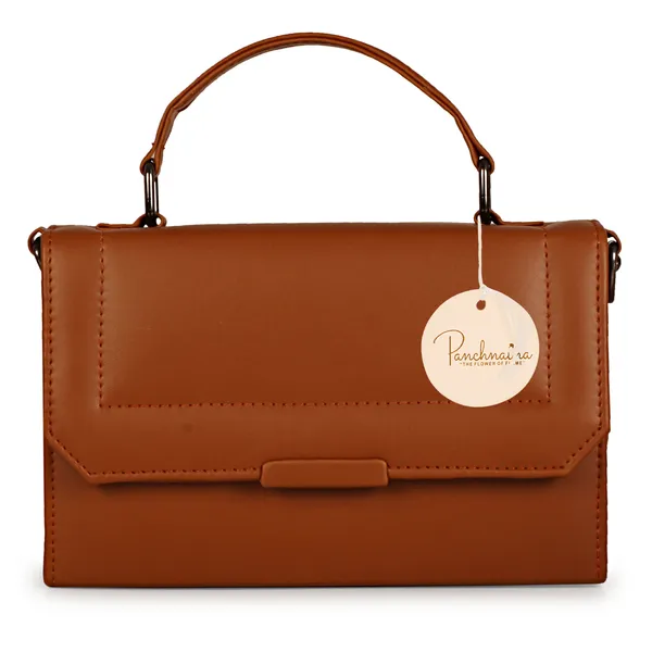 Rosewood_Brown_Stylish_Solid_Finish_Top_Handle_Sachet_Sling_Bag