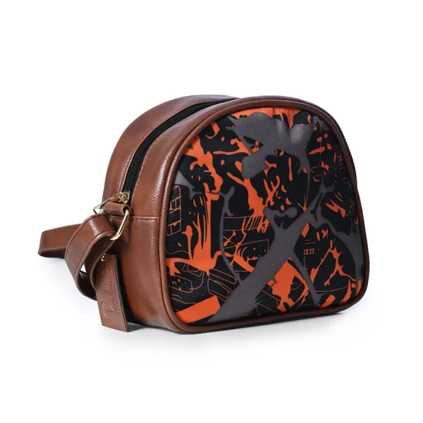Orange_Cross_Body_Bag_With_Zipper_Compartments