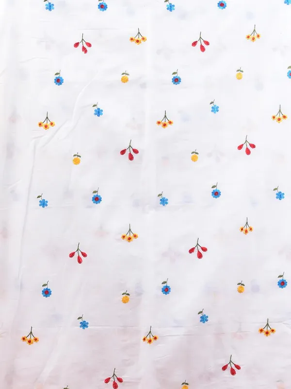 White_White_Authentic_Bengal_Handloom_All_Body_Work_Pure_Mull_Cotton_Soft_Saree_With_Running_Blouse_Piece