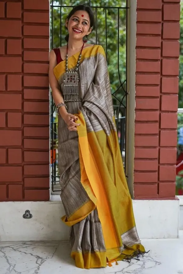 Multi_Colour_Handloom_Premium_Quality_Gicha_Cotton_and_Block_Print_Saree_for_Women_With_Blouse_Piece_Combo_Offer_(Pack_Of_2_)