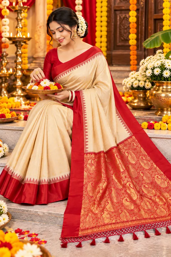 Puja_Special_Bengali_Garad_Silk_Saree_for_Women_with_Blouse_Piece_|_Traditional_Handloom_Style_Festive_Saree