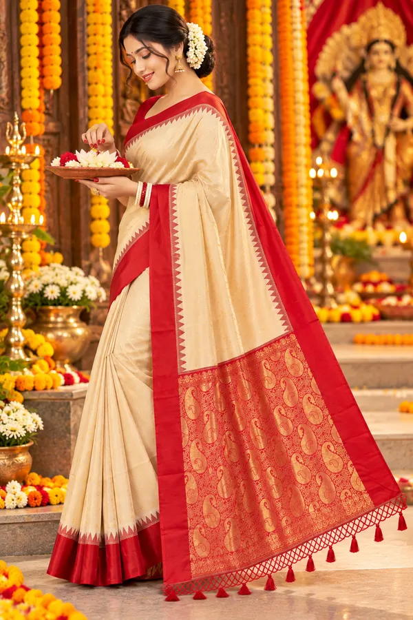 Puja_Special_Bengali_Garad_Silk_Saree_for_Women_with_Blouse_Piece_|_Traditional_Handloom_Style_Festive_Saree