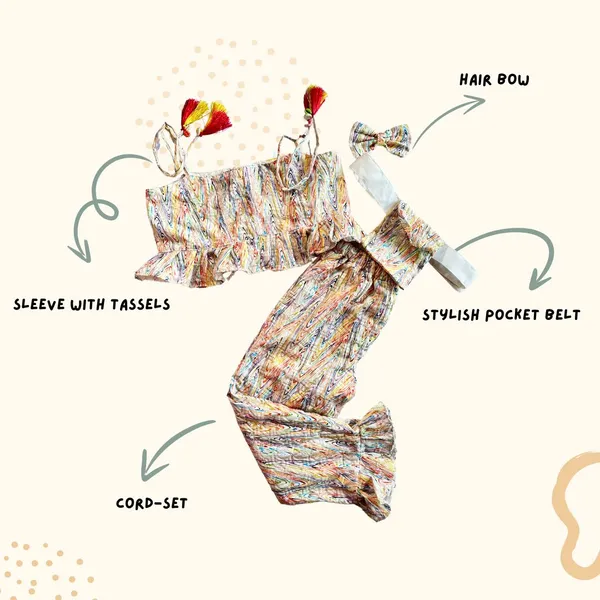 White_Top_And_Pant_Set_For_Girls_|_Abstract_Printed_Cotton