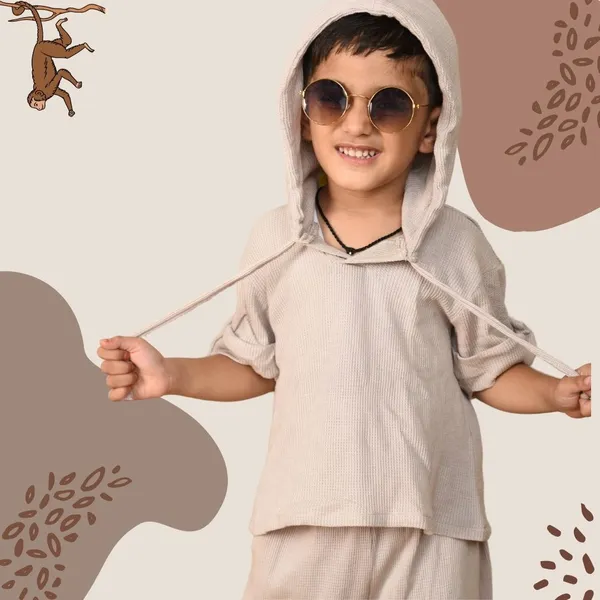 Beige_Co-ord_Set_for_Boys_|_Ribbed_Hoodie_And_Pant