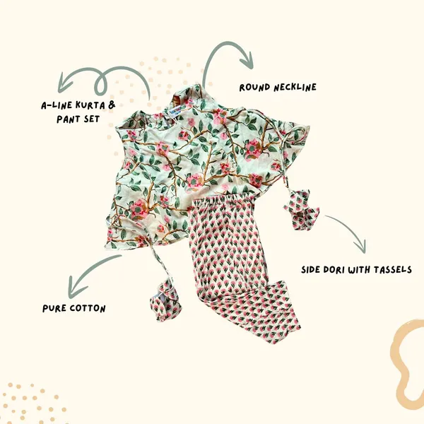 Off_White_Flower_Printed_Suit-Set_For_Girls