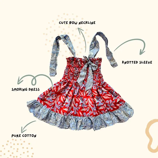 Red_Printed_Cotton_Dress_For_Girls