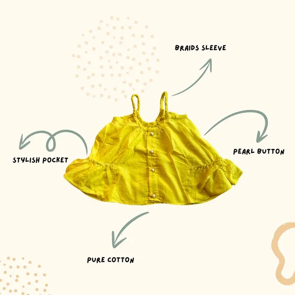 Yellow_Dress_For_Girls_|_Solid_Buttoned_Up_Cotton