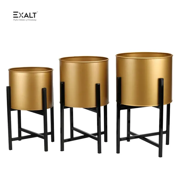 Pack_Of_3_Gold_Centurial_Metal_Plant_Pot_With_Stand