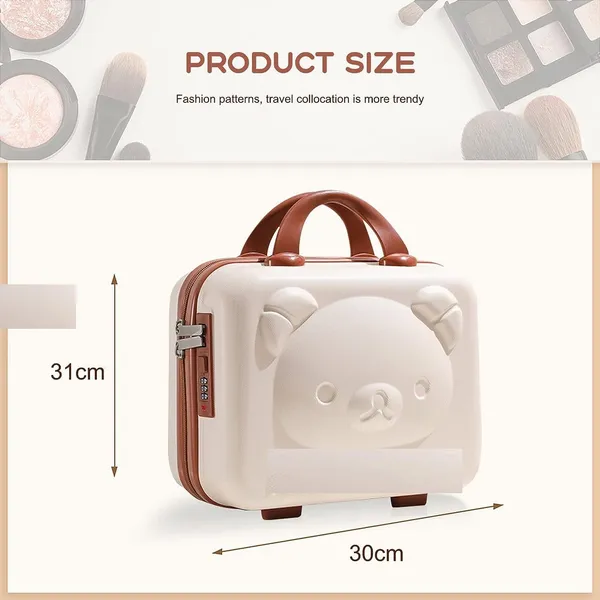 Bear_Mini_Suitcase__for_Makeup_,Children_Travel,_Numerical_Lock,_High_Strength_ABS__Plastic,__Portable_Travel_Case,_Cosmetic_Bag_For_Women,_Large_Capacity-_Multicolor__(Length:_30_Cm)_