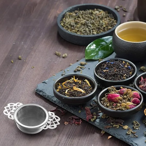 ROYAL_Brass_Tea_Infuser_with_Drip_Bowl_|_Perfect_for_Steeping_Loose_Leaf_Tea_|_For_Home,_Gift_,_Daily_usage