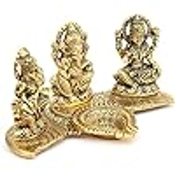 Laxmi_Saraswati_Idol_Decorative_Handcrafted_with_Diya,__Diwali_Gift,_Metal,_Gold_Brass_Finish,_Standard,_1_Piece