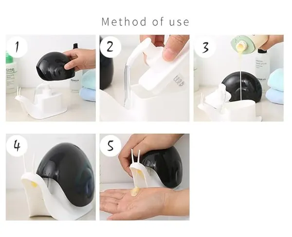 Snail-Shape_Liquid_Soap_Dispenser-120ml_Portable_Snail_Shape_Liquid_Soap_Dispenser_Hand_Wash_Dispenser_Pump_Push-Type_Shampoo_Dispenser_for_Home/Hotel_Bathroom_(_Multicolor)