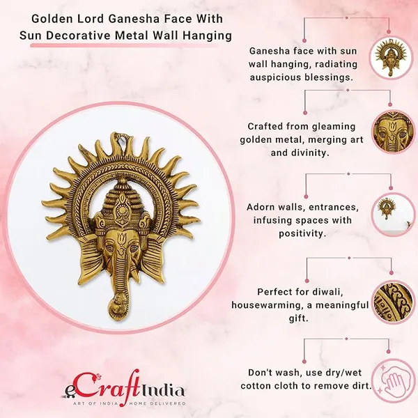 Golden_Lord_Ganesha_with_Sun_Decorative_Metal_Wall_Hanging_Art_Decorative_Showpiece_for_Wall_Decor,_Festival_Home_Decor_Pooja_Room_Temple_&_Gift_for_Family,_Friends,_Housewarming,_Antique_Finish