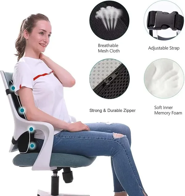 Backrest_For_Car_Seat,_Office_Chair_To_Sit_Up_Right,_Orthopaedic_Memory_Foam_Cushion/Pillow_Back_Pain_Relief,_Lumbar_Support,_Spine_Alignment,_And_Posture_Correction_-_360,_Black