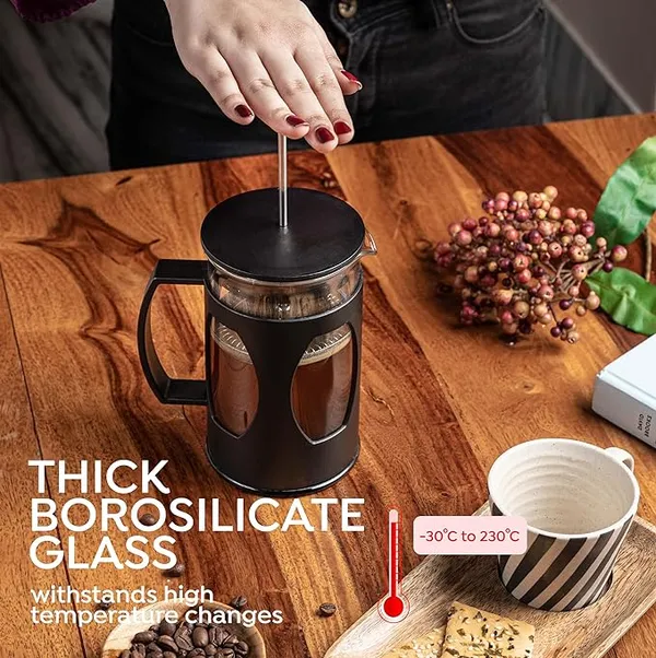 French_Press_Coffee_Maker_with_4-Level_Filtration_and_Premium_Heat_Resistant_Borosilicate_Glass_-_Compact_and_Durable_Filter_Coffee/Tea_Maker_-_600ml_Coffee_Press
